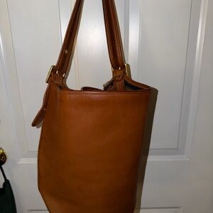 Coach Tan Leather Shoulder Bag
